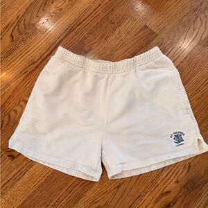 Brandy Melville Cream fleece shorts